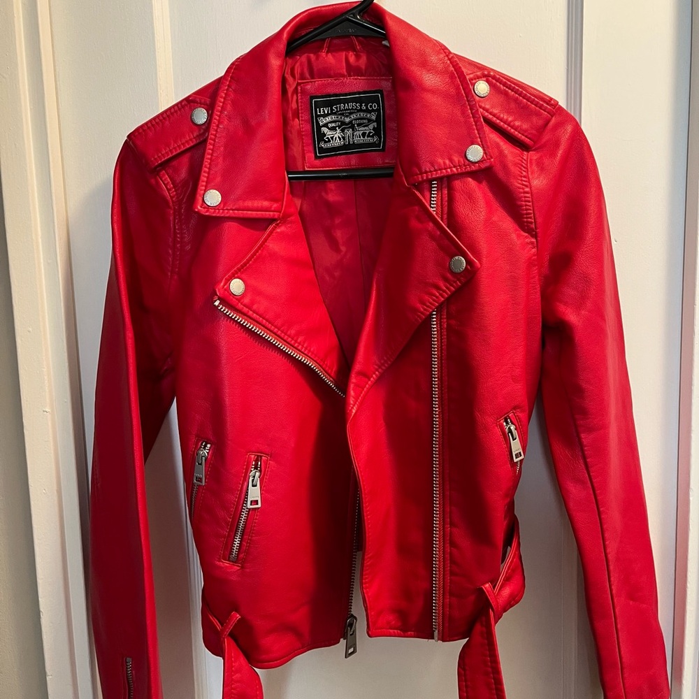 NWT Levi’s Faux Red Riding Riding Jacket - Picture 2 of 6